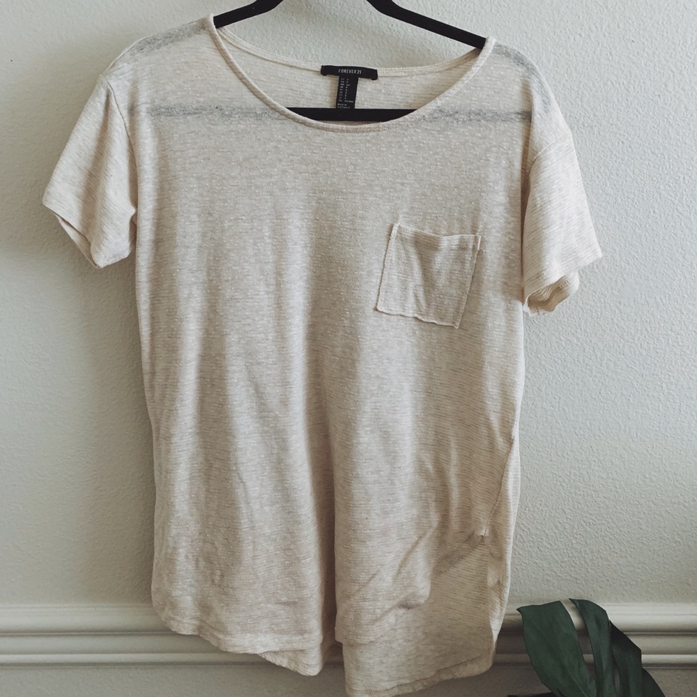 Cream Laid Back Top